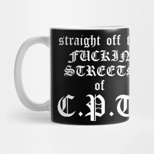 Straight Off the Streets of CPT ))(( Retro Compton Gangsta Rap Tribute Mug